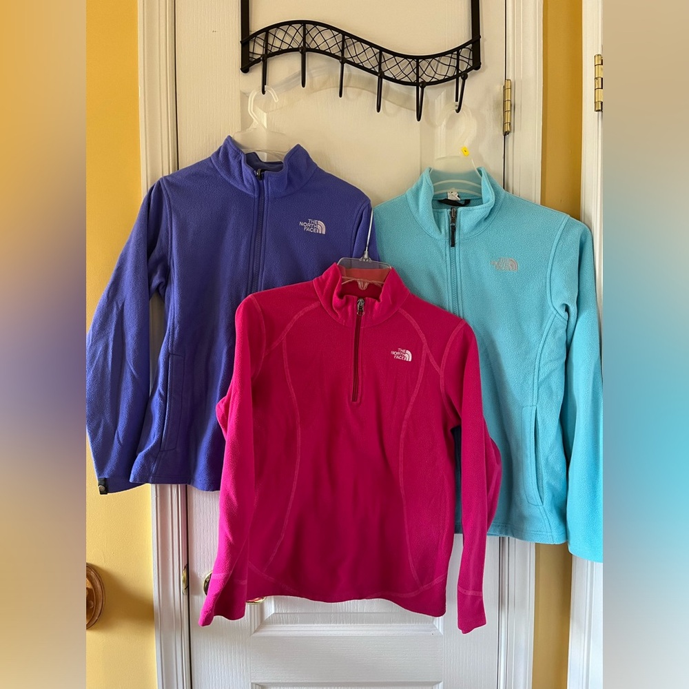The North Face Fleece Jacket x2 and a Top